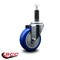 Service Caster 4'' Blue Poly Wheel Swivel 1'' Expanding Stem Caster SCC-EX20S414-PPUB-BLUE-1 - alternate 4
